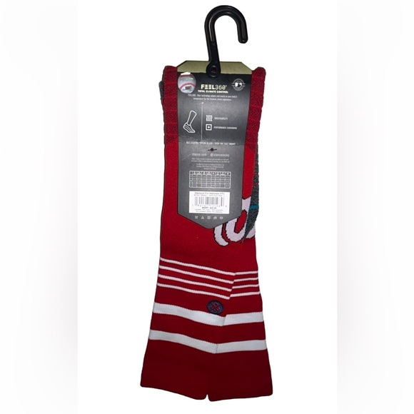 Stance MLB Diamond Pro Nationals OTC Socks 1 Pair Men's 9-13 Baseball Washington - Picture 5 of 9